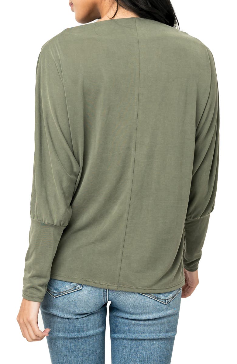 GIBSONLOOK Favorite Luxe Slouchy T-Shirt, Alternate, color, Military Green