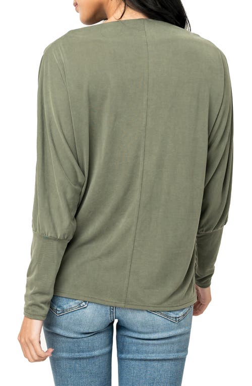 Gibsonlook Favorite Luxe Slouchy T-shirt In Military Green