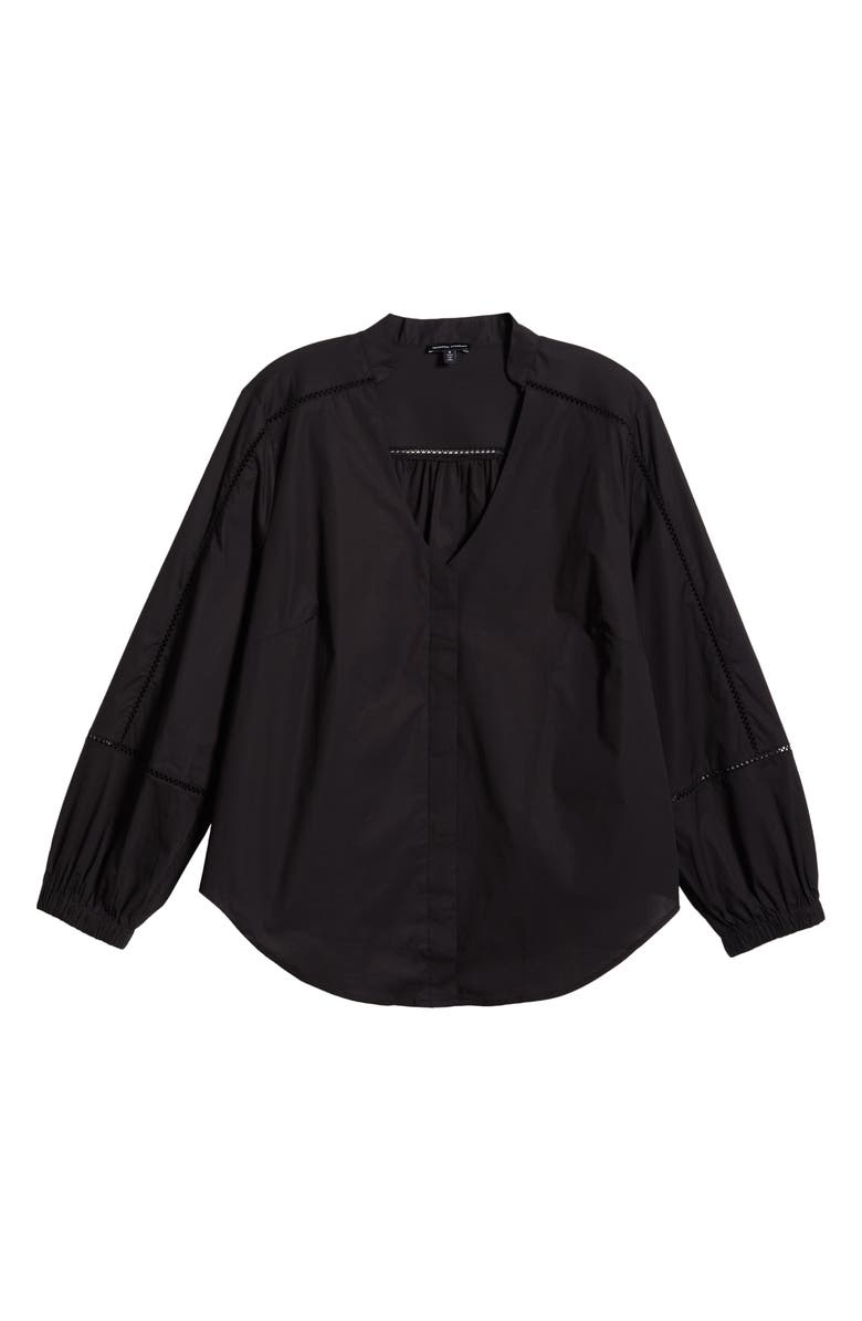 Universal Standard Saint Honoré Stretch Cotton Poplin Top, Alternate, color, 