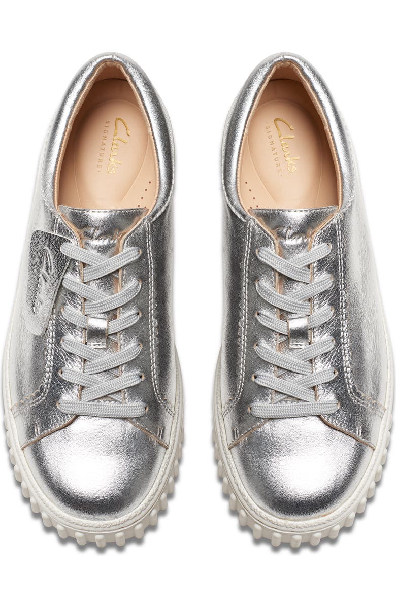 Clarks<sup>®</sup> Mayhill Walk Sneaker, Alternate, color, Silver Metallic