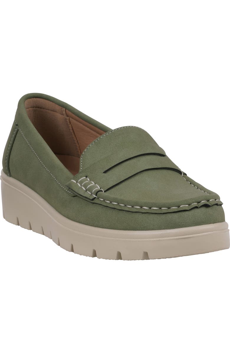 GC SHOES Fallon Penny Loafer, Main, color, Green