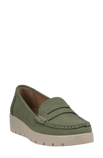 Gc Shoes Fallon Penny Loafer In Green