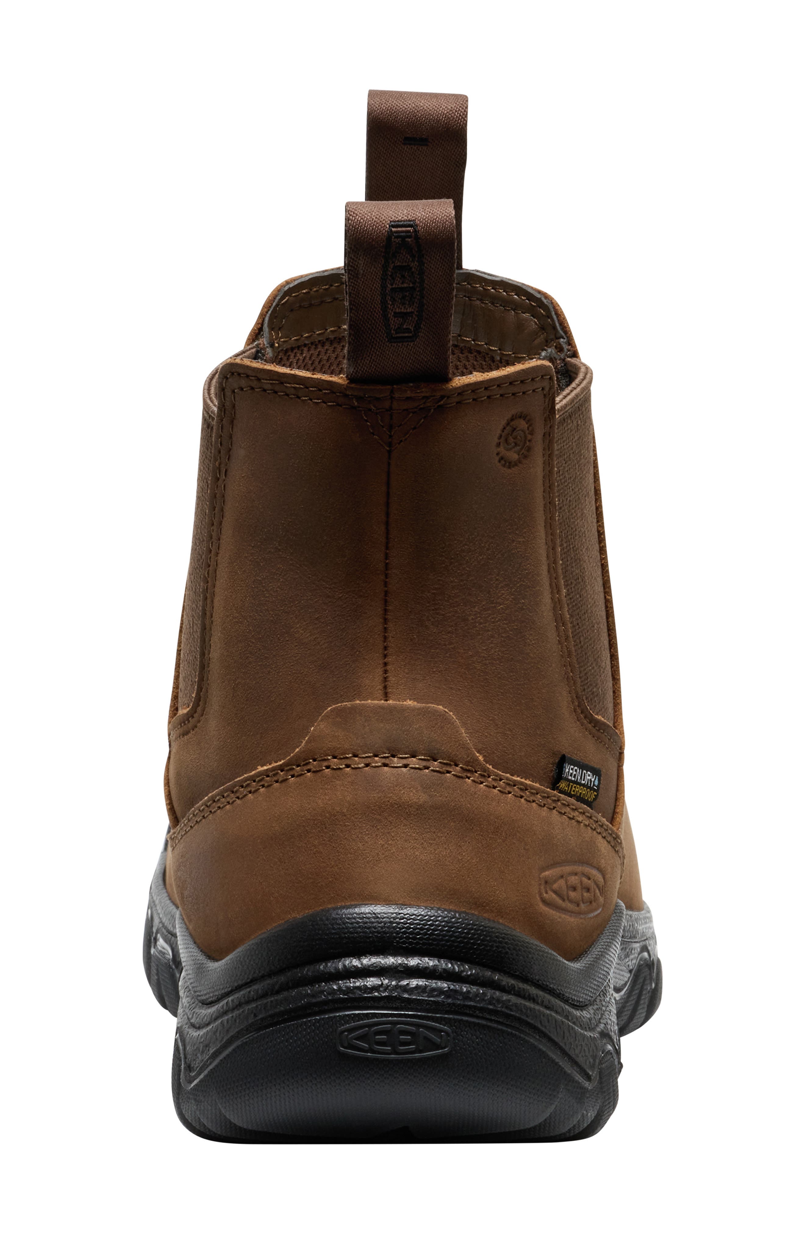 KEEN Anchorage IV Waterproof Chelsea Boot, Alternate, color, Dark Earth/ Black