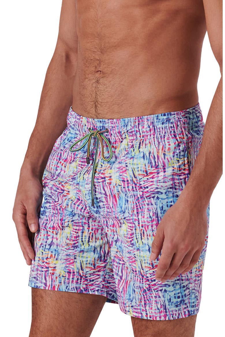 Cosmo Swim Trunks, Alternate, color, PINK