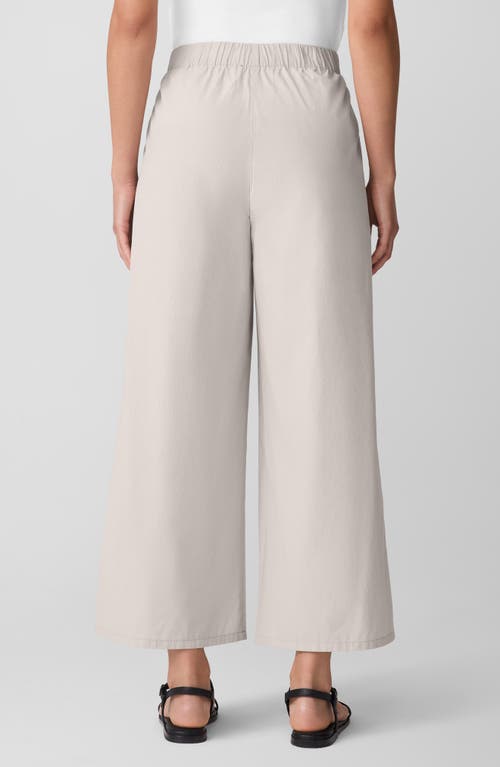 Eileen Fisher Organic Cotton Ankle Wide Leg Pants