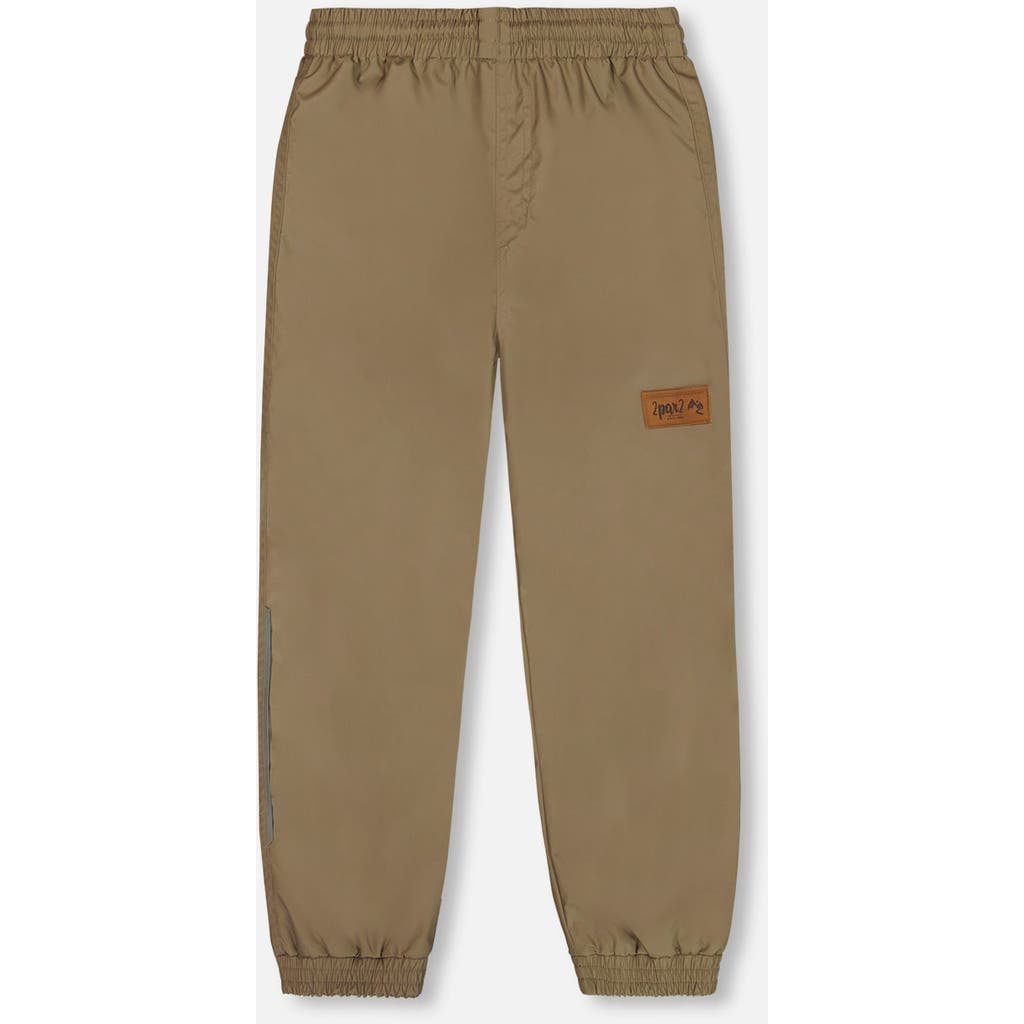 Deux Par Deux Kids Unisex Splash Pants Taupe In Taupe