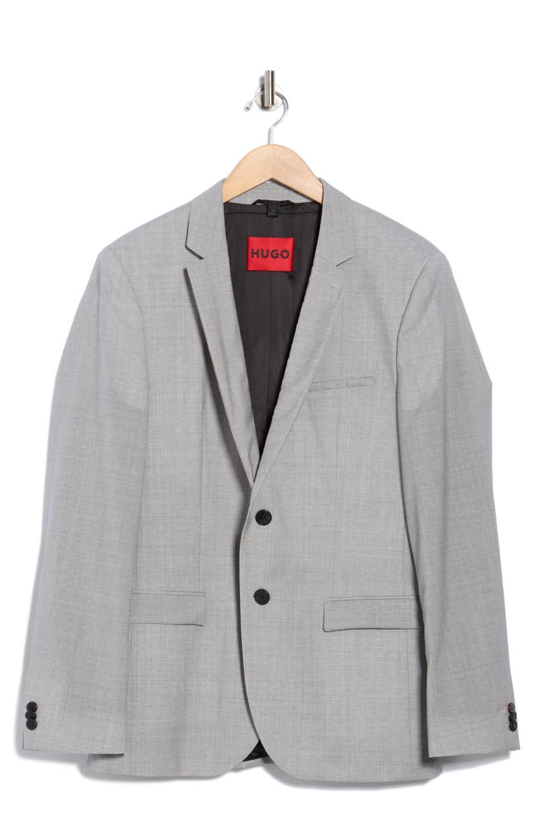 HUGO Arti Wool Sport Coat, Alternate, color, Light/ Pastel Grey