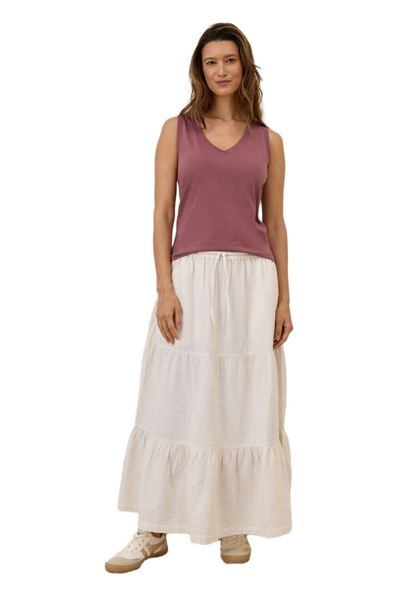 Organic Cotton Softspun V-Neck Tank, Alternate, color, Mauve
