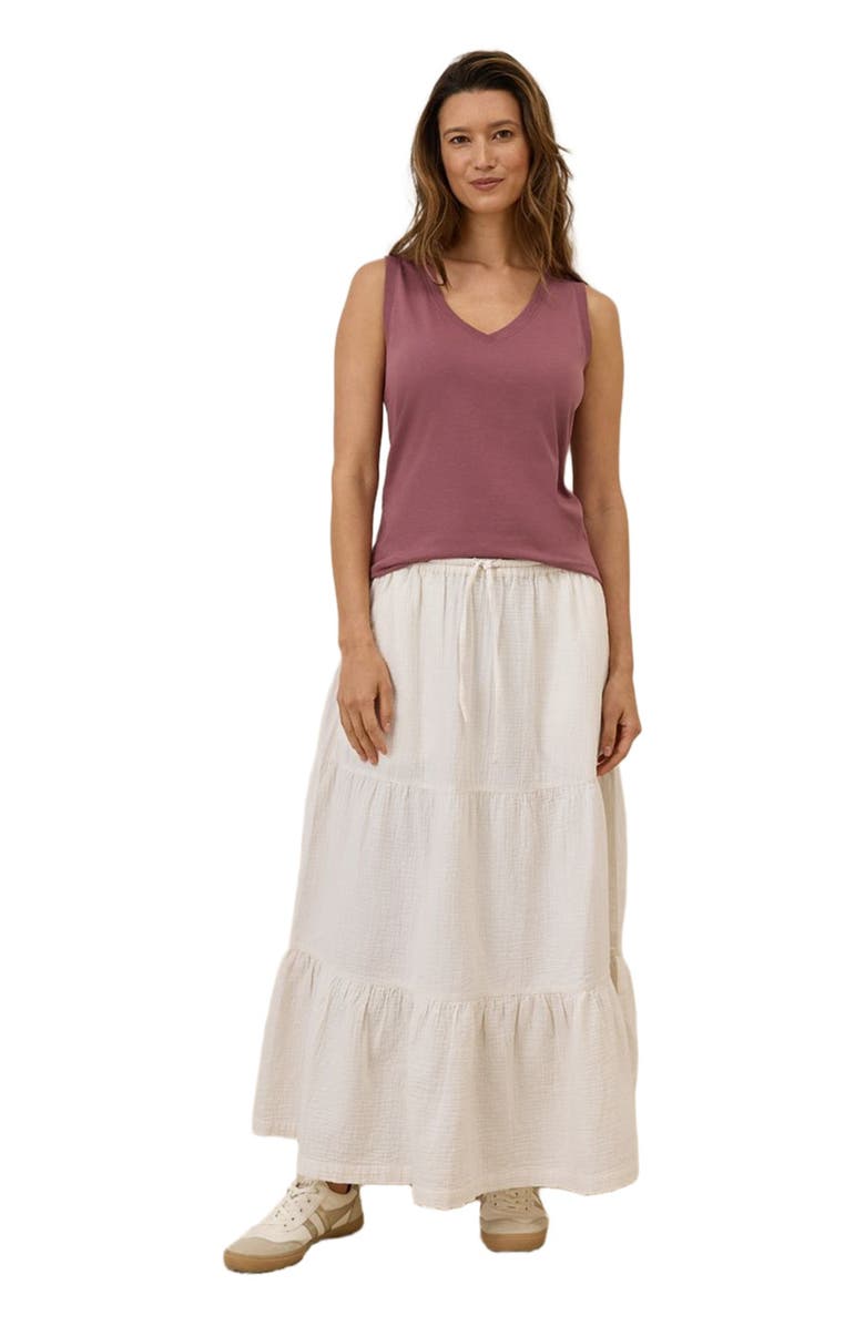 Pact Organic Cotton Softspun V-Neck Tank, Main, color, Mauve