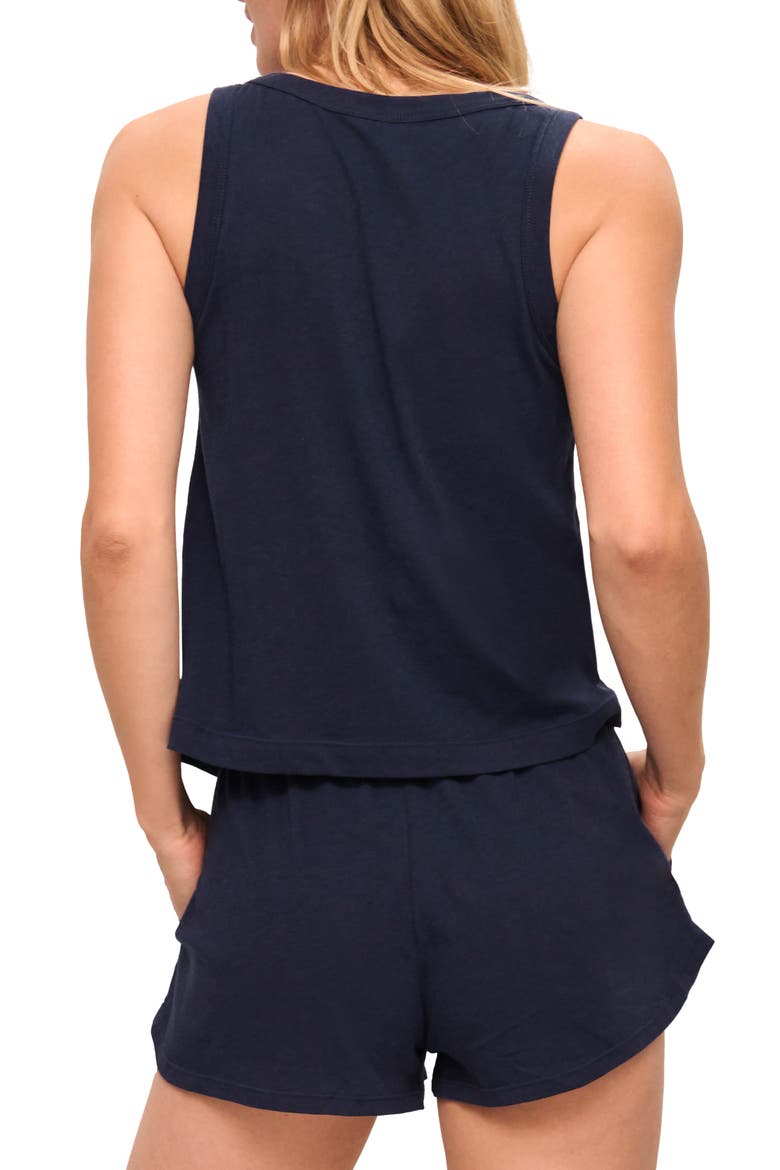 Solid Pajama Tank Top, Alternate, color, NAVY