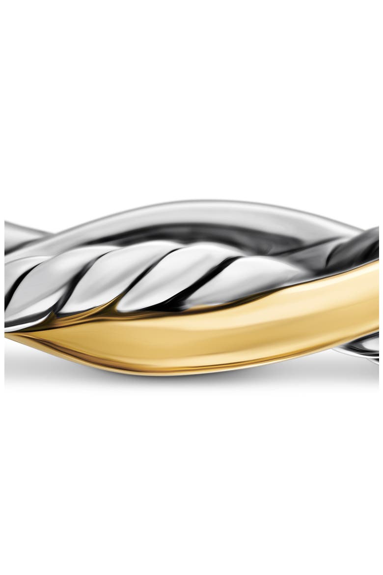 Petite Infinity Band Ring in Sterling Silver with 14K Yellow Gold, Alternate, color, STERLING SILVER YELLOW GOLD