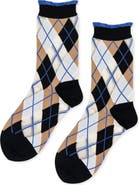 Hansel From Basel Argyle Crew Socks
