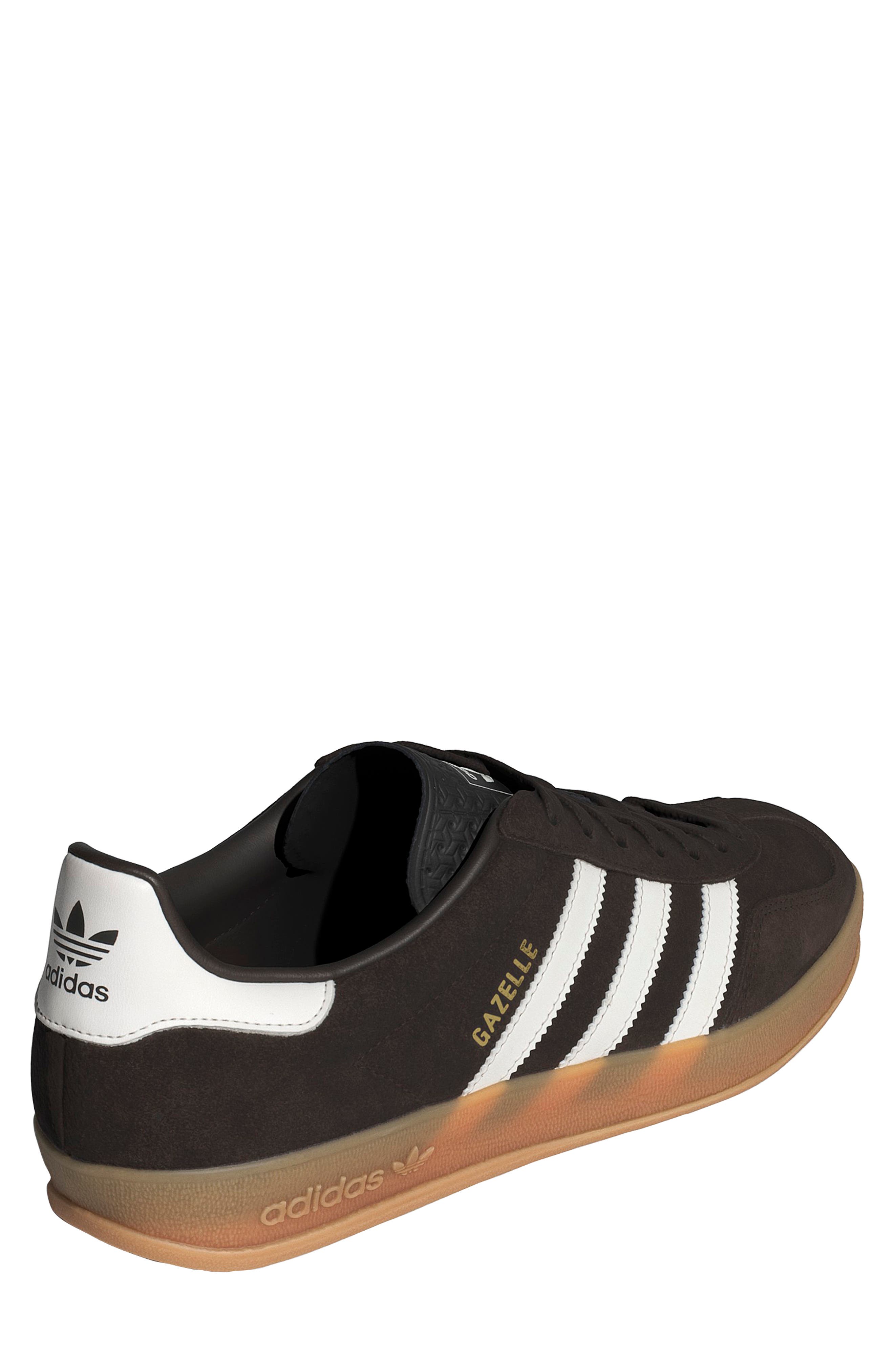 Gazelle Indoor Sneaker, Alternate, color, COFFEE/ CORE WHITE/ GUM
