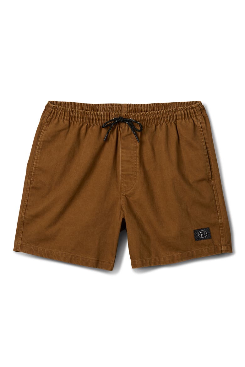 Drift Walk Cotton Canvas Drawstring Shorts, Main, color, BRONZE