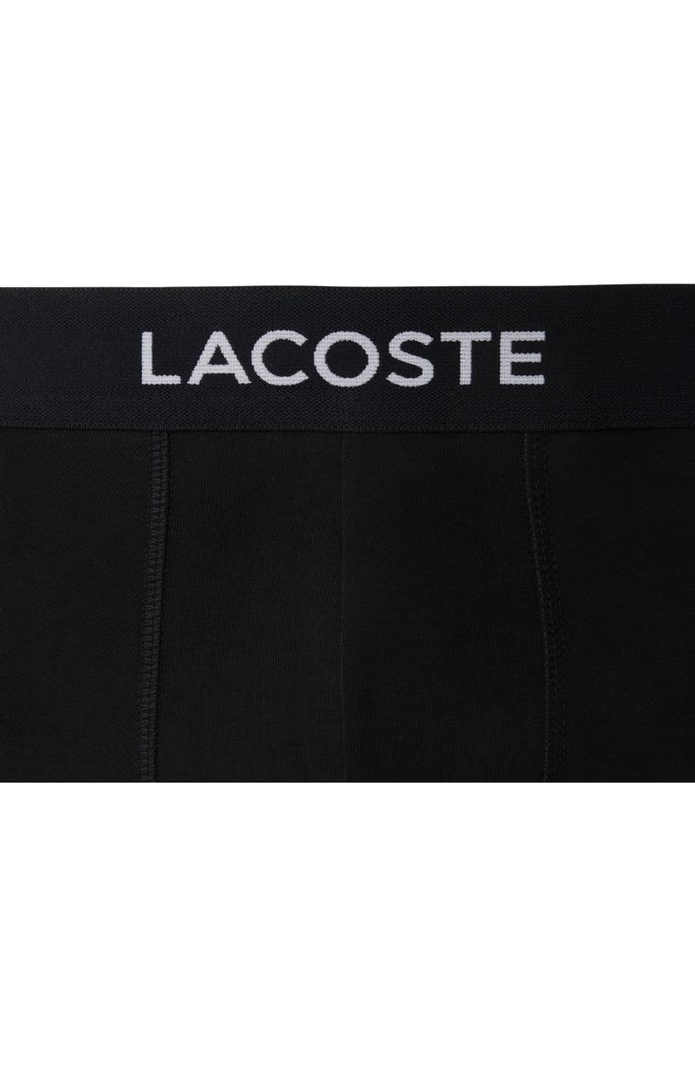 Lacoste Core Essentials Assorted 5-Pack Stretch Cotton Boxer Briefs, Alternate, color, Black