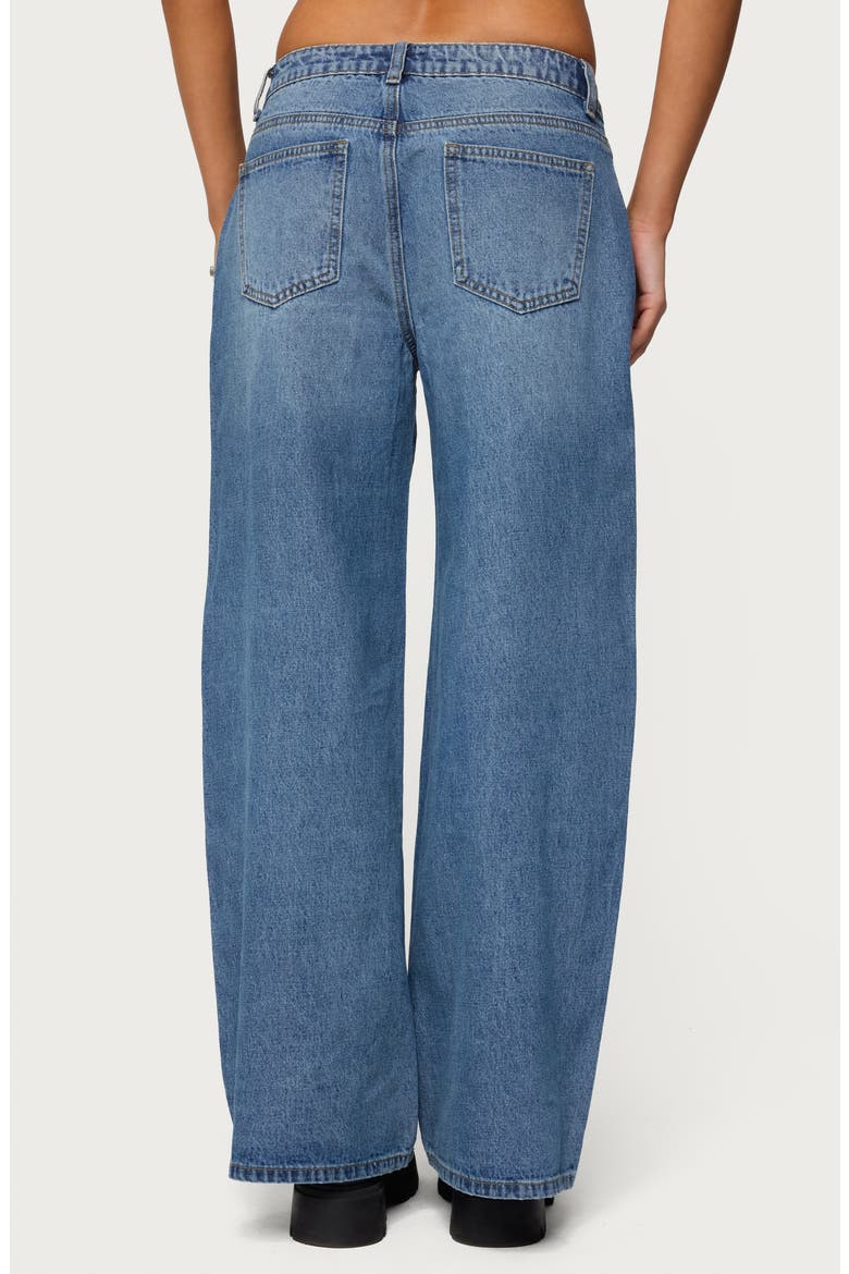 Skye Low Rise Baggy Wide Leg Jeans, Alternate, color, BLUE-WASHED