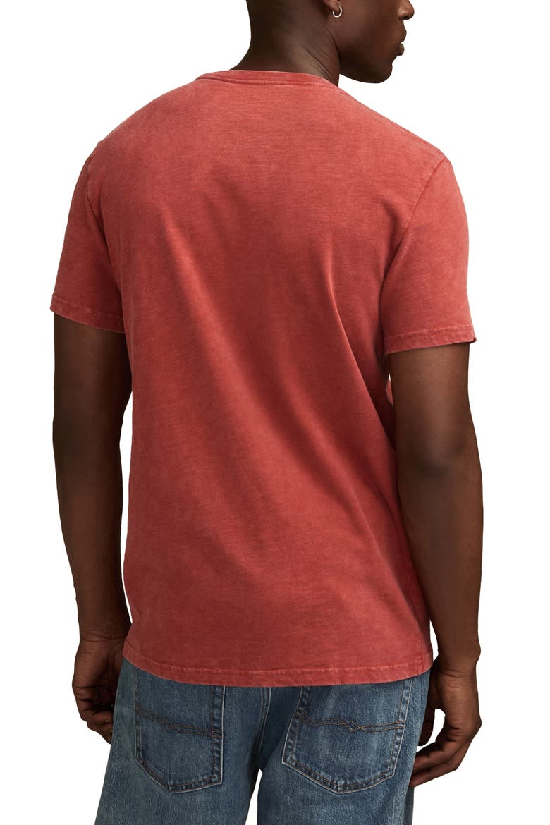 Athletics Flocked Logo Graphic T-Shirt, Alternate, color, CINNABAR