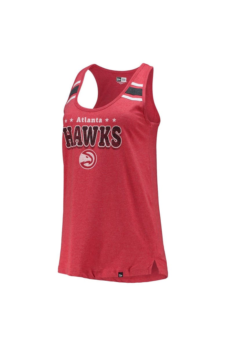 New Era Women's New Era Red Atlanta Hawks Scoop-Neck Racerback Tank Top, Alternate, color, Red