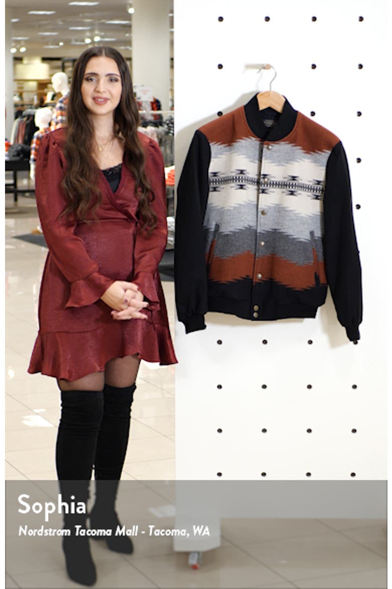 The Gorge Wool Blend Bomber Jacket video