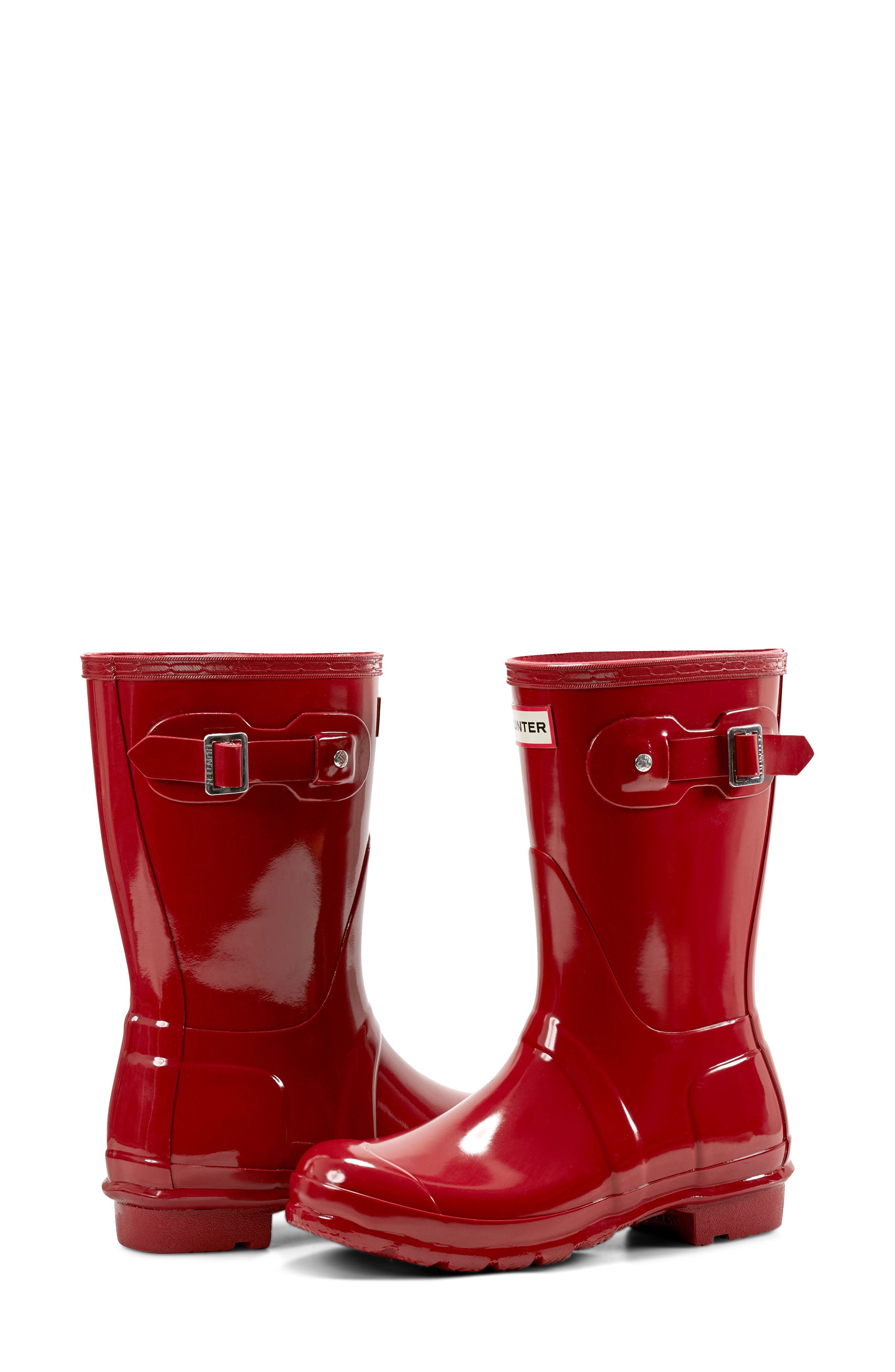 新品未使用！HUNTER ORIGINAL TOUR SHORT Hunter Original Tour Short Gloss Packable Rain Boot (Women