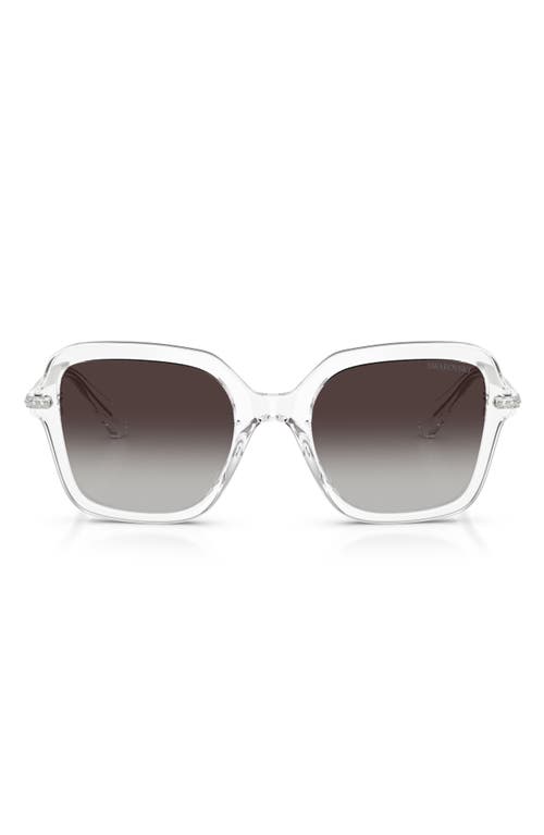 Swarovski Sk6040 Crystal-embellished Acetate Square Sunglasses In White