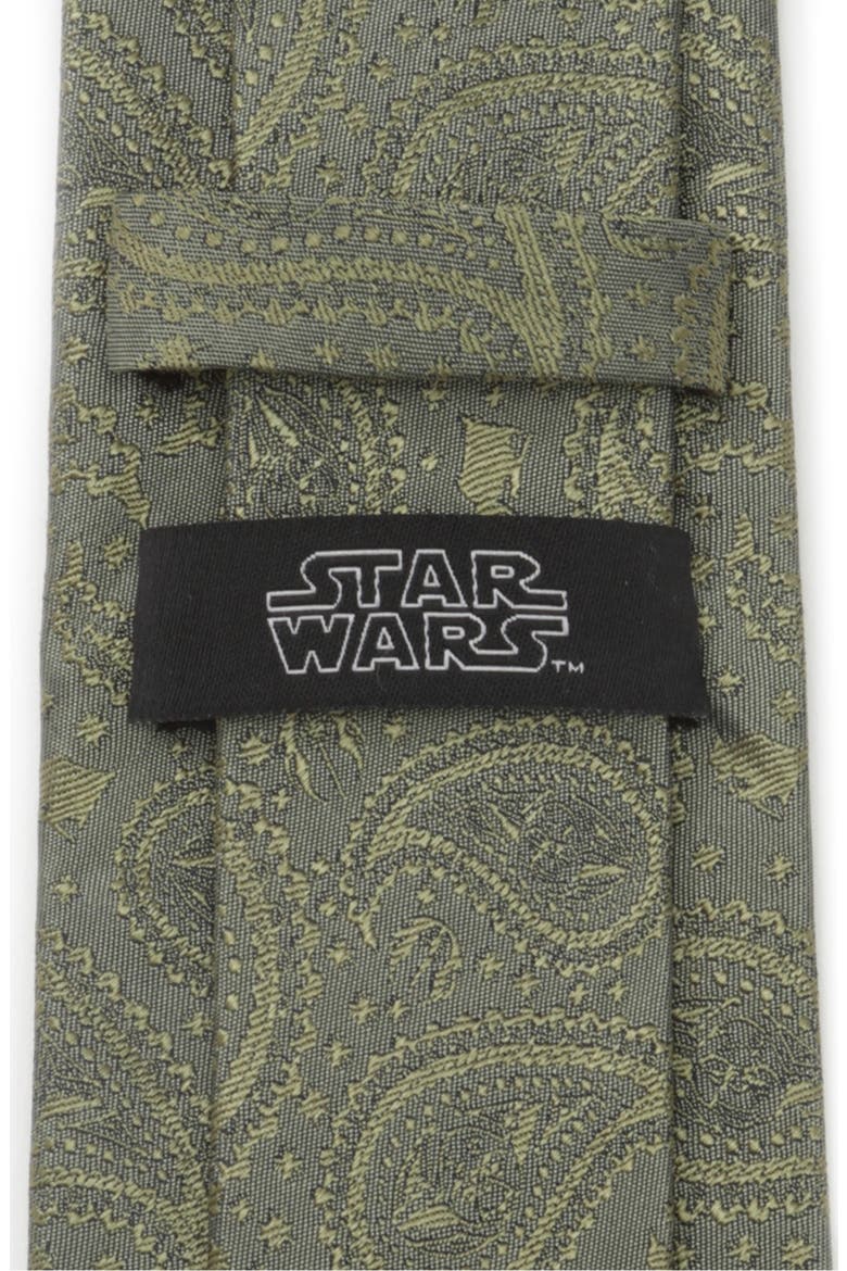 Star Wars™ - Yoda Paisley Silk Tie, Alternate, color, GREEN