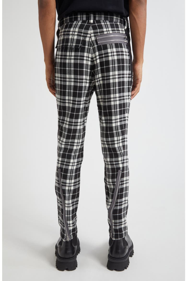 Plaid Cargo Pants, Alternate, color, BLACK/ WHITE