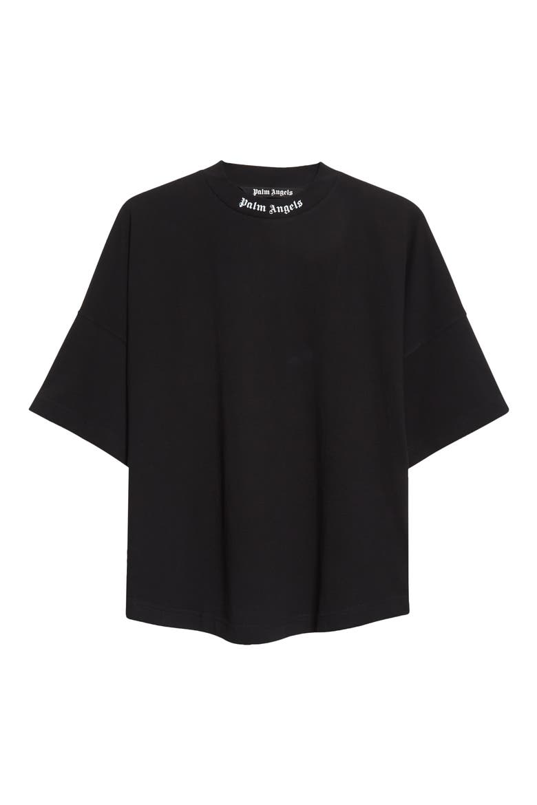 Classic Logo Oversize Cotton Tee, Alternate, color, BLACK WHITE
