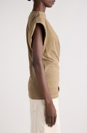 【ISABEL MARANT】MAISAN DRAPED COTTON T-SHIRT 23PTS0207FA-A1N41I-20WH-A.jpg?