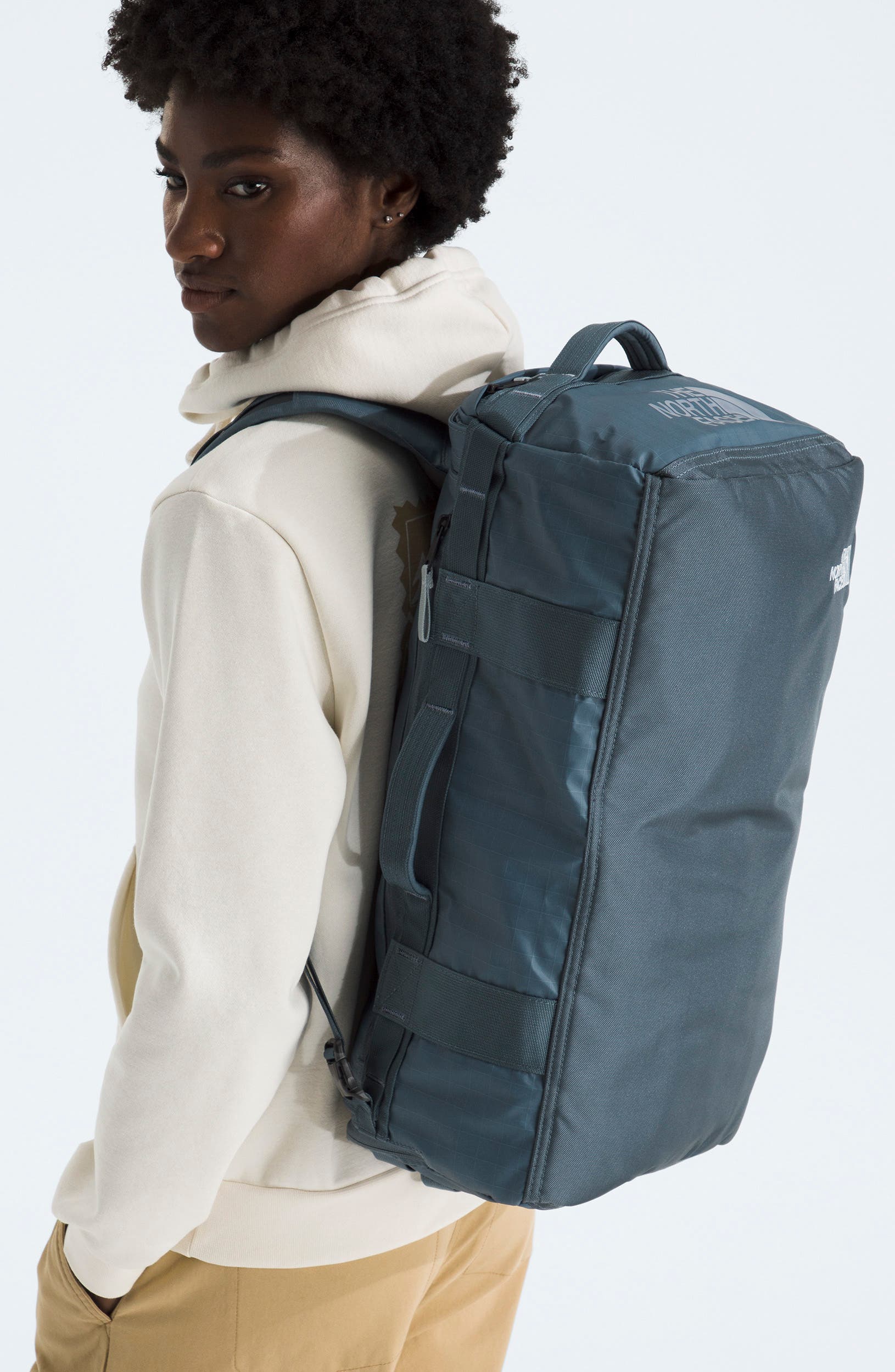 Base Camp Voyager 32L Duffel, Alternate, color, GRANITE GREY/ FROST GREY