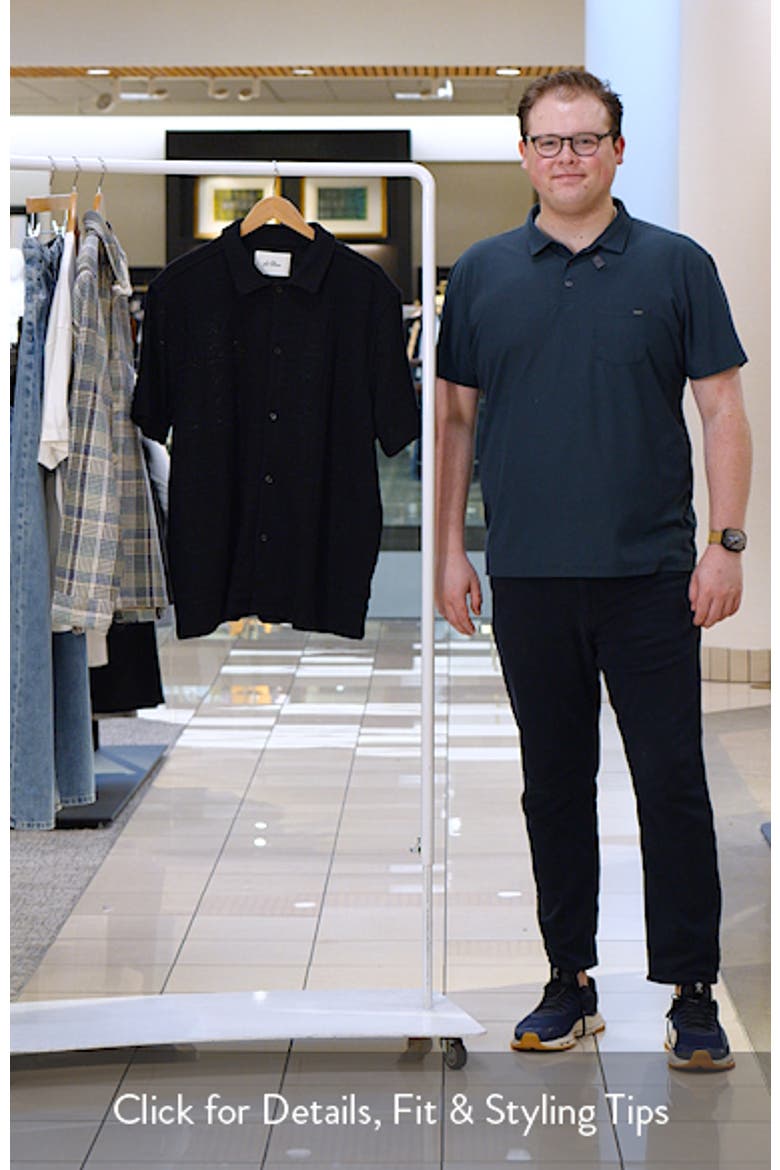Hector Cotton Blend Pointelle Short Sleeve Shirt video