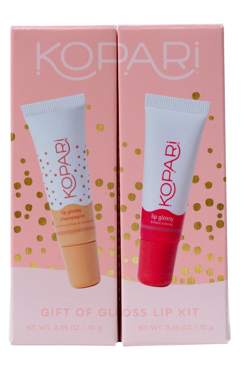 Kopari Full Size Gift of Gloss Lip Glossy Set USD $26 Value, Main, color, 