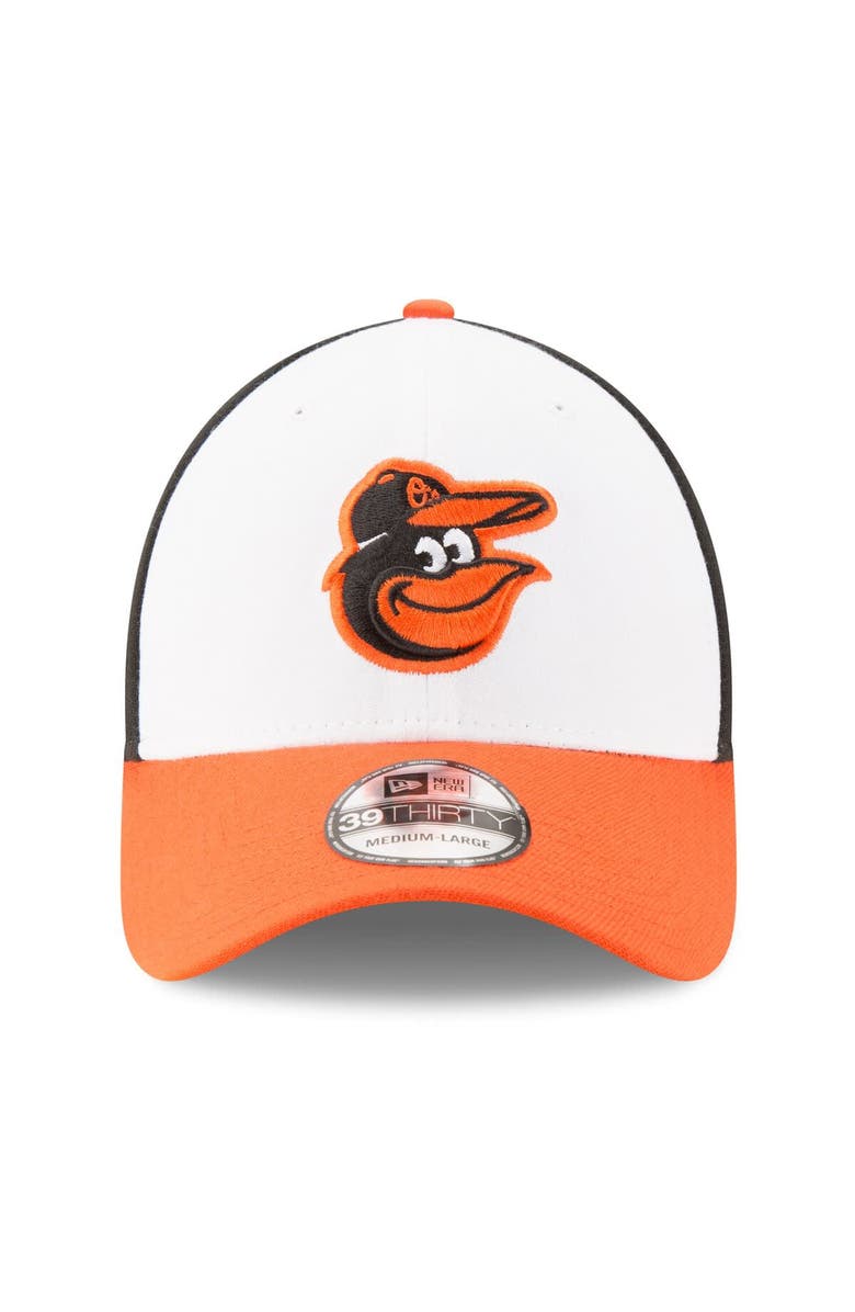 New Era Men's New Era White/Orange Baltimore Orioles 2024 MLB Postseason 39THIRTY Flex Hat, Alternate, color, 