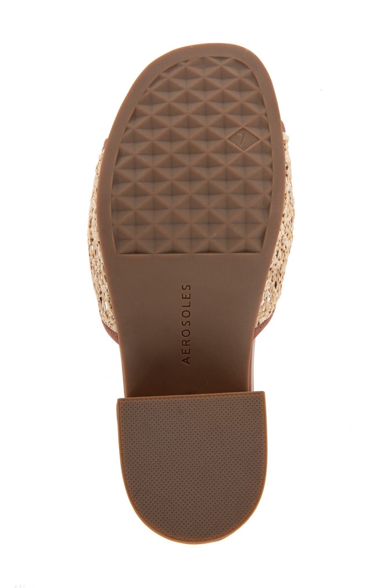 Aerosoles Clark Raffia Block Heel Sandal, Alternate, color, Natural Ra