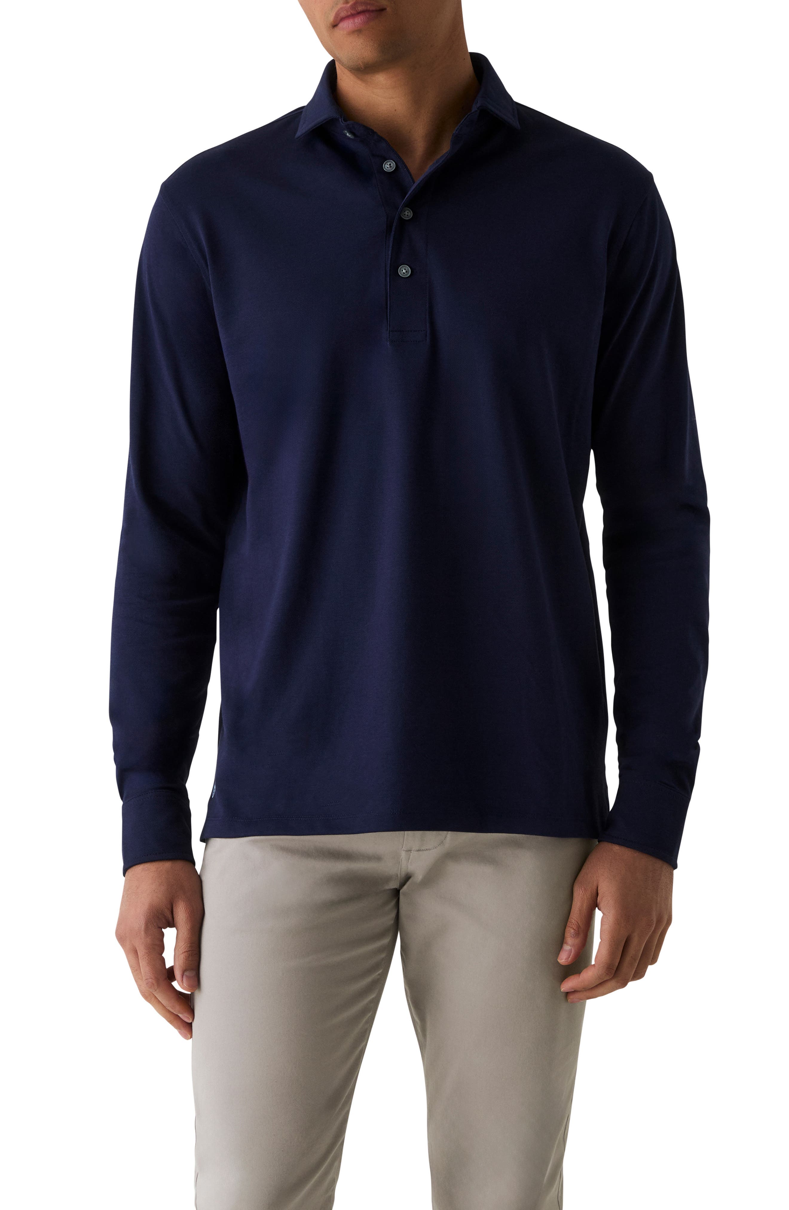 Omaha Brrr Performance Long Sleeve Polo - image 3