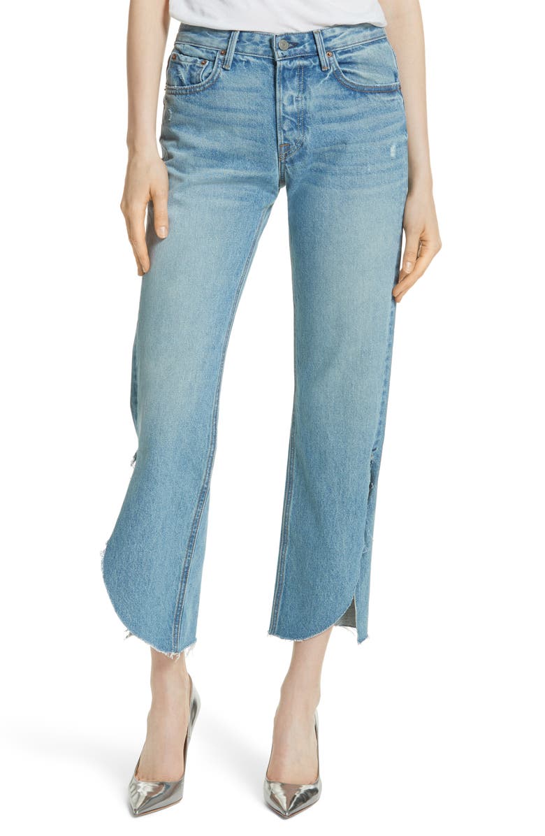 GRLFRND Maran Wide Leg Crop Jeans, Main, color,