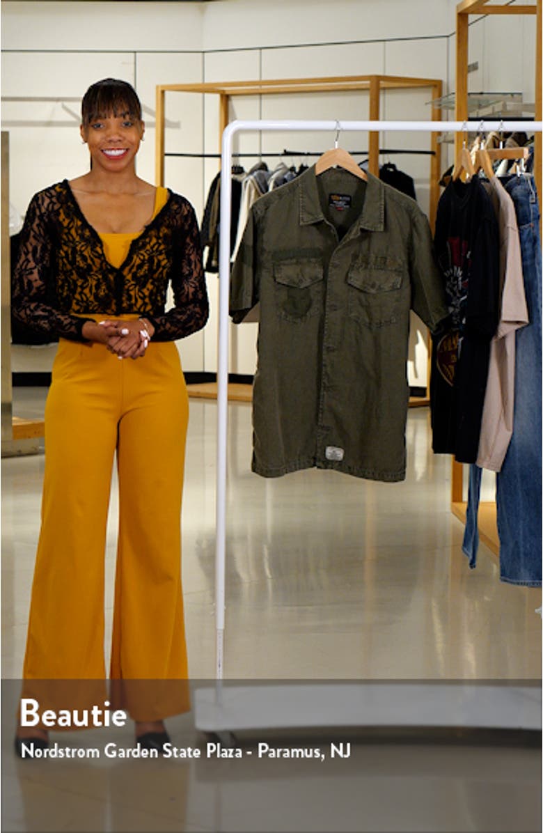 Short Sleeve Linen & Cotton Utility Shirt, sales video thumbnail