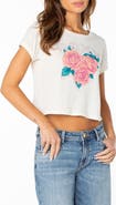 Roxy Rose Heart Crop Graphic T-Shirt