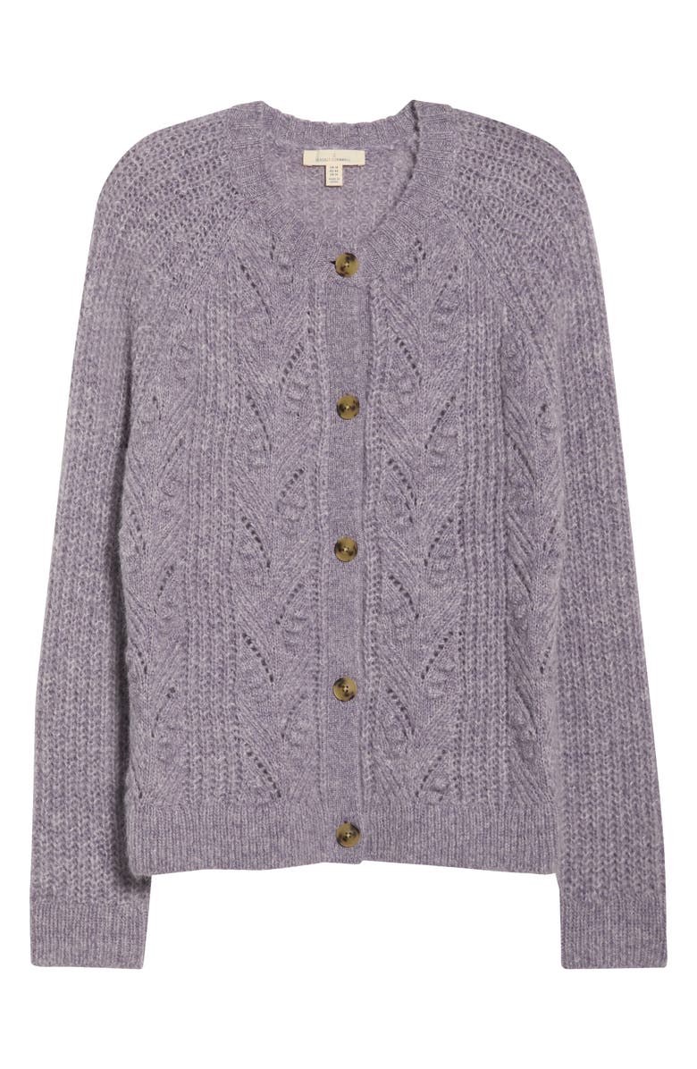 Seasalt Cornwall Sand Thistle Wool & Mohair Blend Cardigan, Alternate, color, Clematis