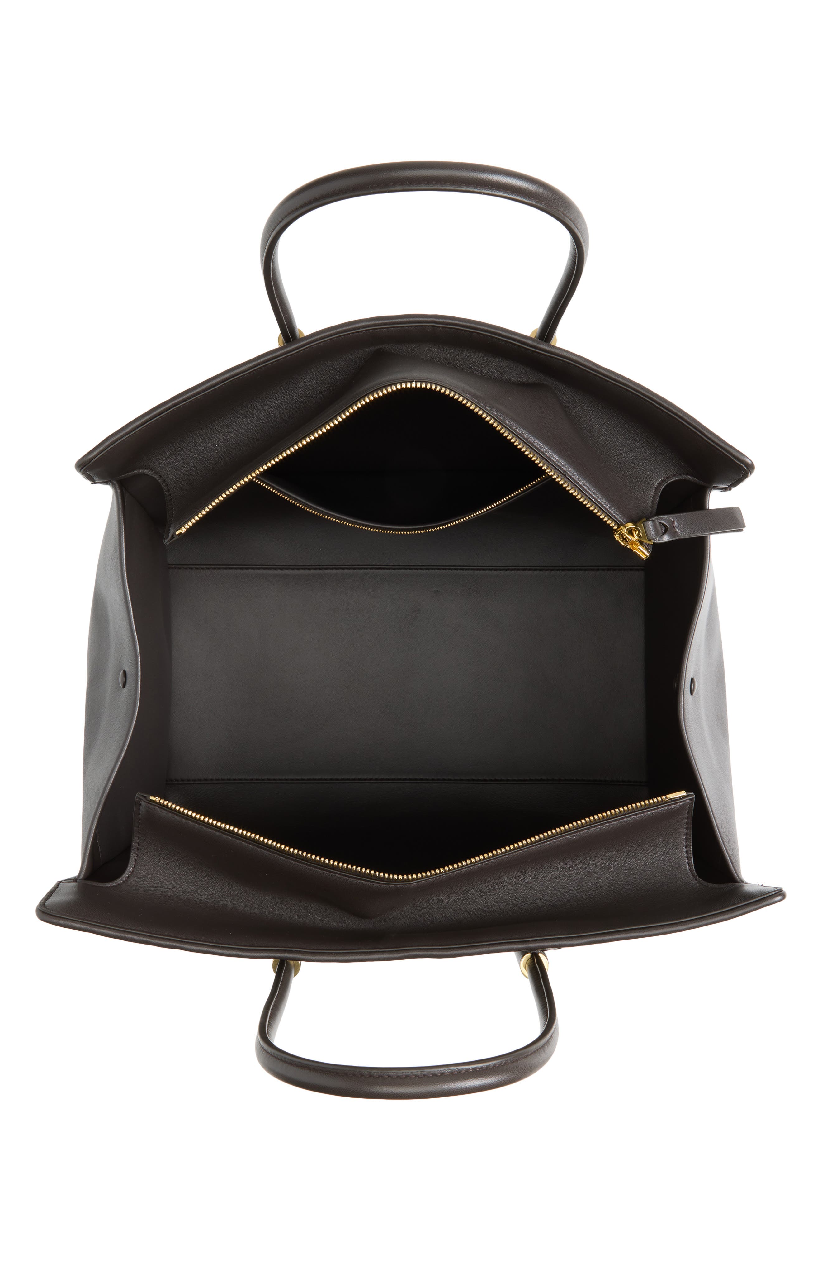 Barbara Intrecciato Leather Tote, Alternate, color, 2094 ESPRESSO-BRASS VIBRATO