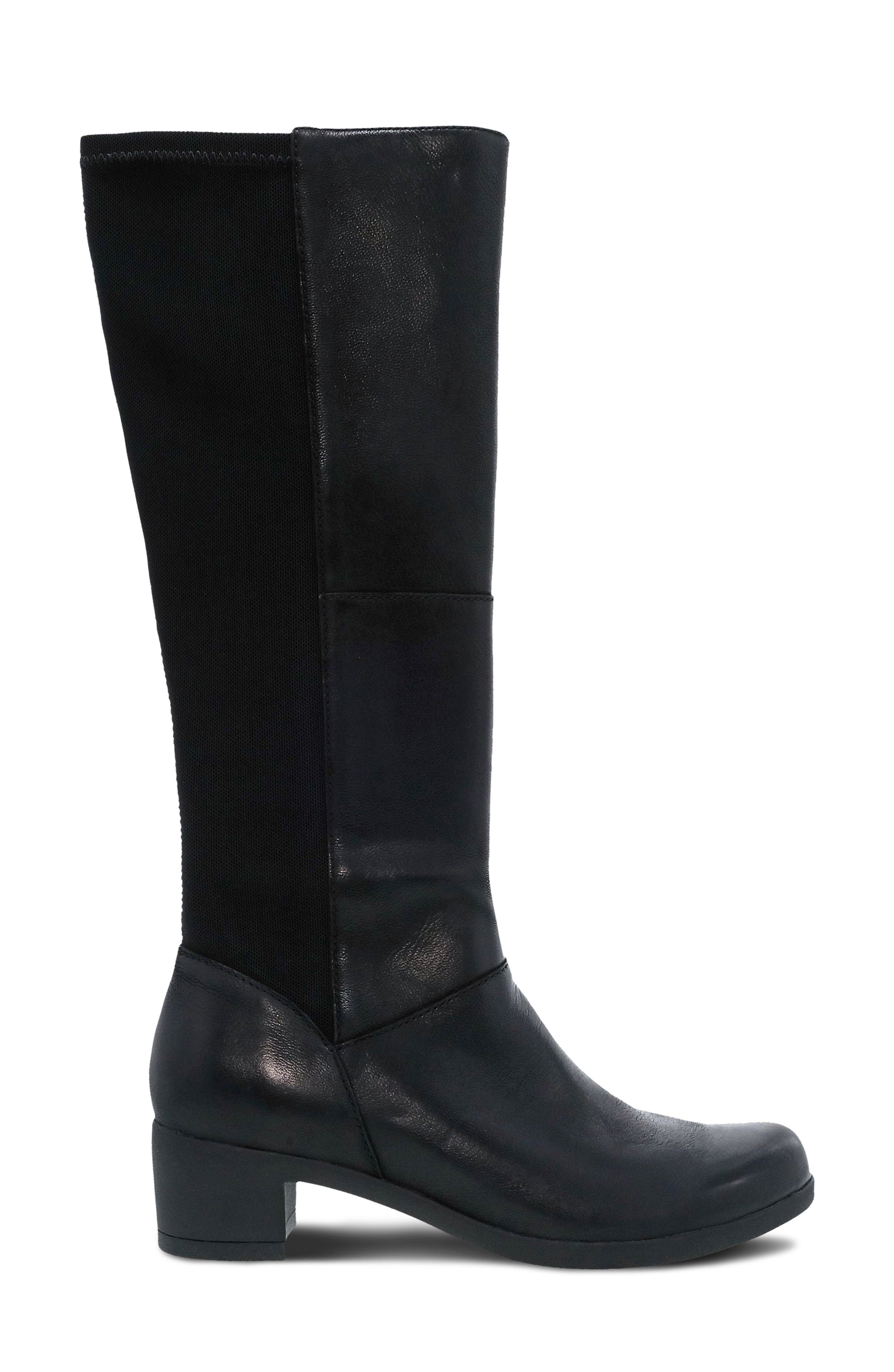 Dansko Celestine Tall Boot, Alternate, color, Black