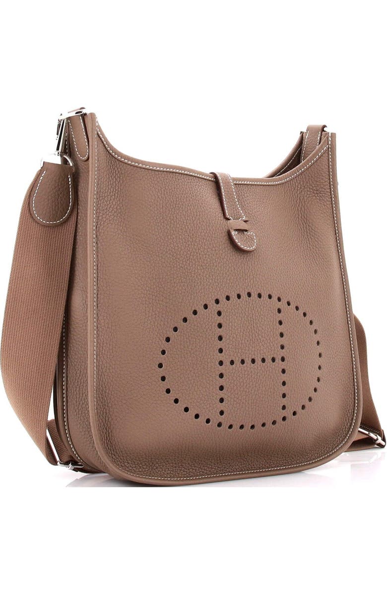 Pre-Owned Hermes Evelyne Bag Gen III Clemence PM, Alternate, color, Etoupe