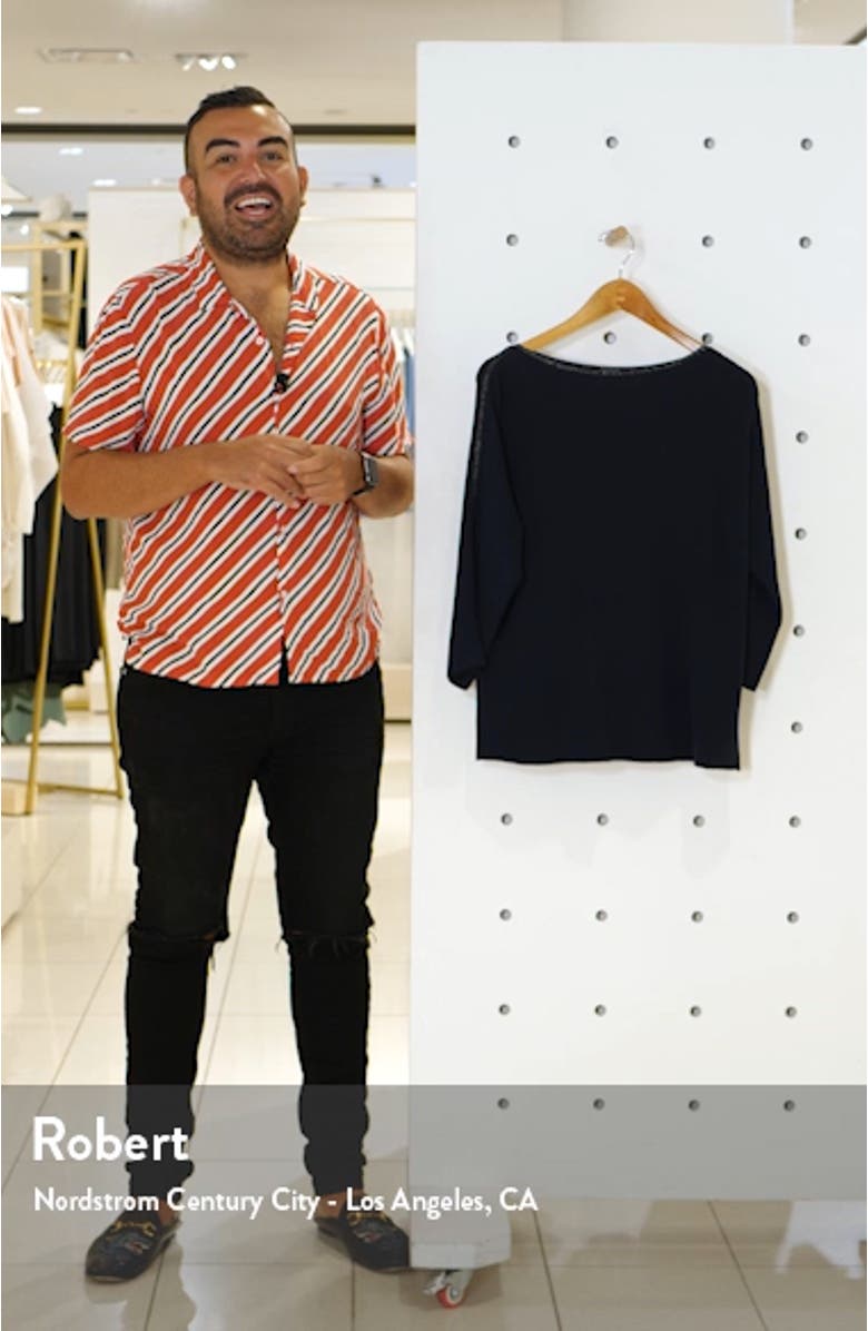 Glitter Trim Dolman Sweater, sales video thumbnail