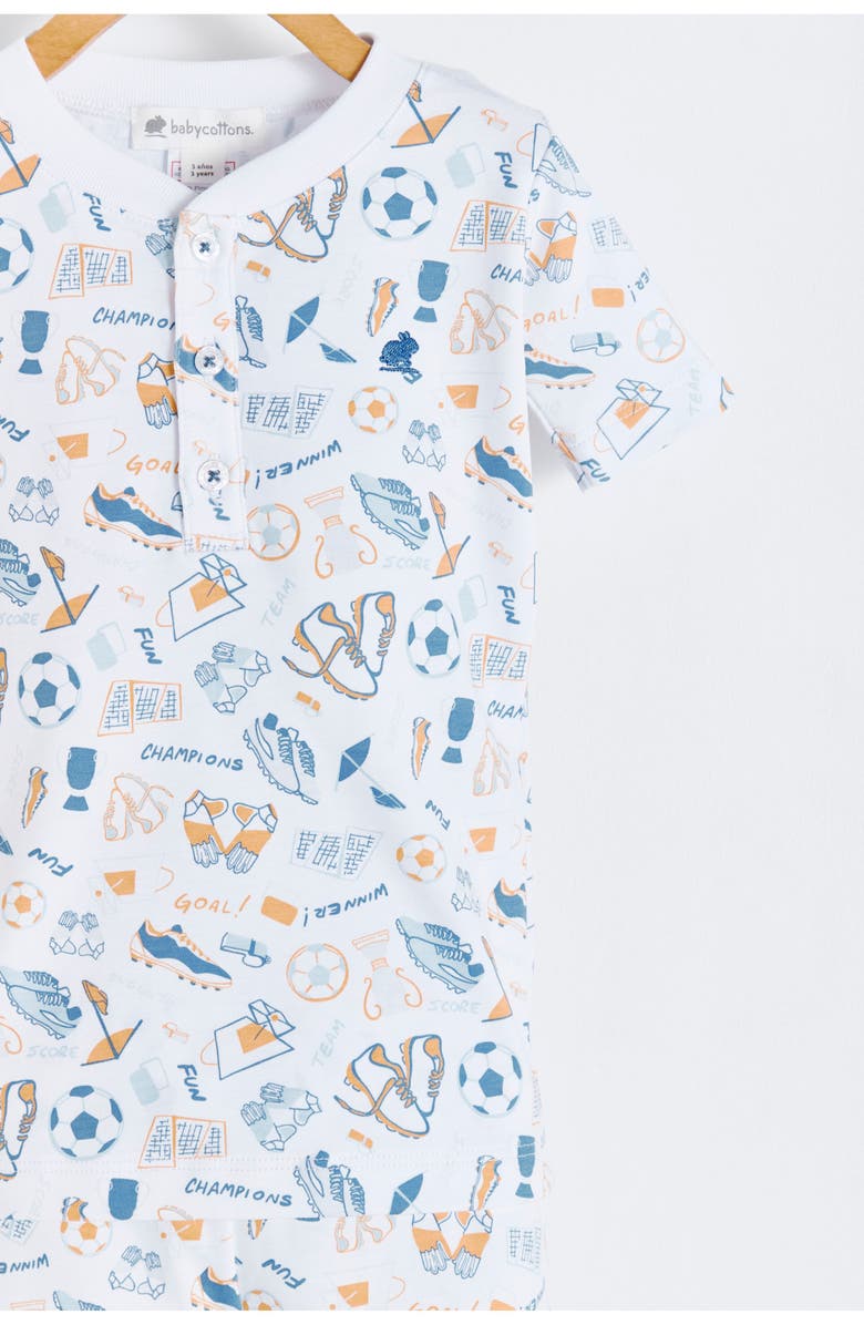 Babycottons Premium Peruvian Pima Cotton Inter Short Tee & Short Pajama Set for Toddler, Alternate, color, 