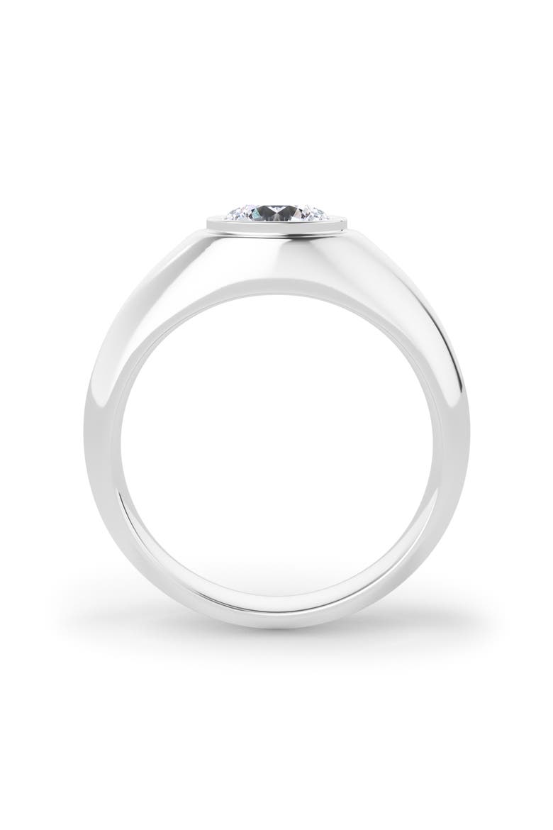 Men's Round Brilliant Lab Created Diamond Ring, Alternate, color, 18K WHITE GOLD