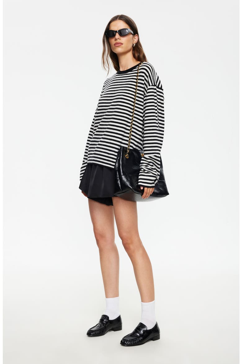 Toni Satin Shorts, Alternate, color, NOIR