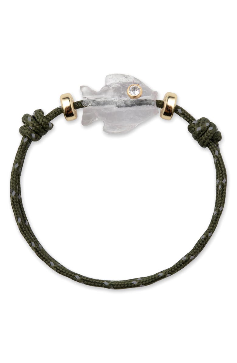 Éliou Mazu Cord Bracelet, Main, color, Green
