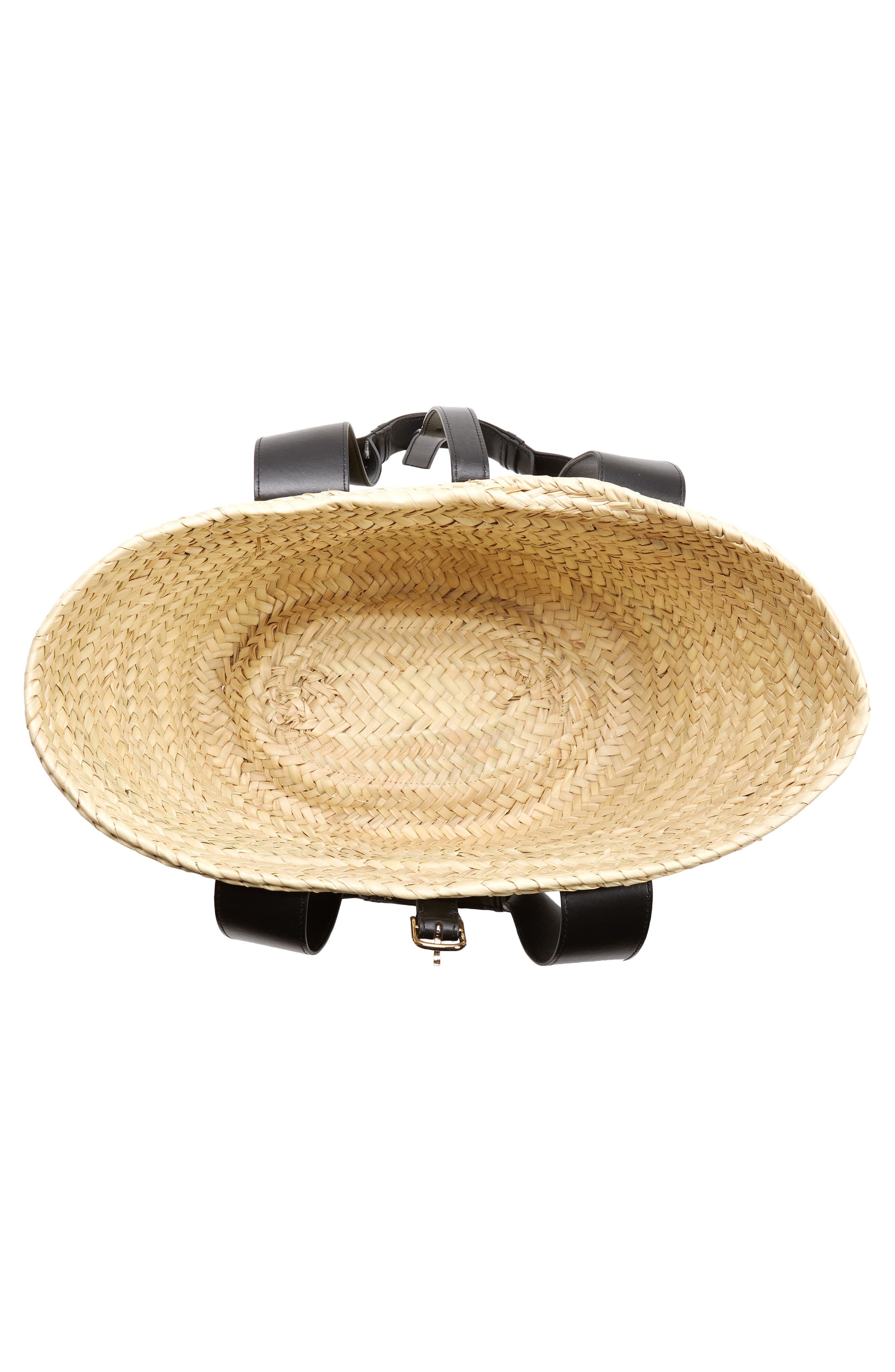 Chloé Sense Woven Palm Basket Tote, Alternate, color, 