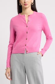 Nordstrom Cashmere Crewneck Cardigan