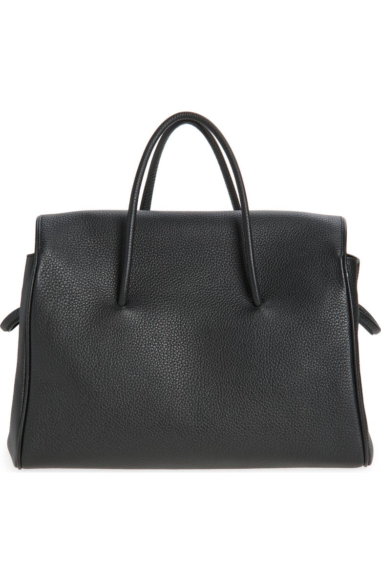 Jacquemus Le Turismo Leather Shopper Bag, Alternate, color, Black